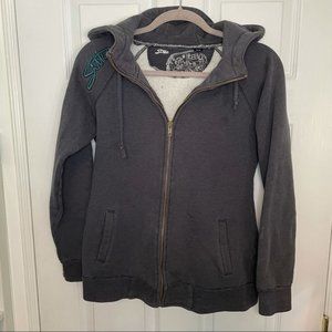 SITKA Navy Blue Zip Up Cozy Hoodie Medium
